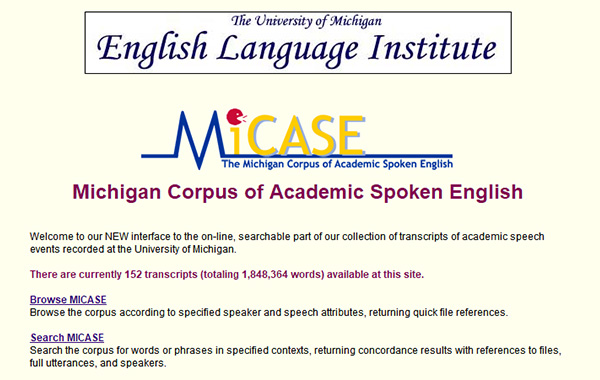 Michigan Corpus of Academic Spoken English (單語(yǔ))